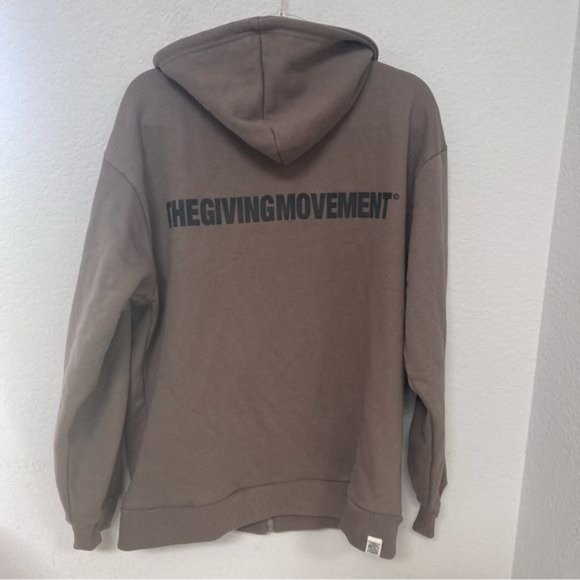 The Giving Movement Oversized Fleece Zip Hoodie Size XS/S - Picture 2 of 5